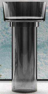 Напольная раковина ABBER Kristall 45x90см чёрный AT2702Onyx